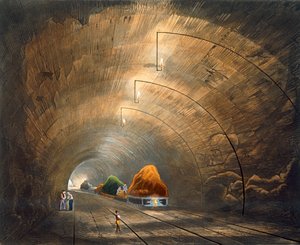 The Tunnel, Liverpool and Manchester Railway by Thomas Talbot Bury