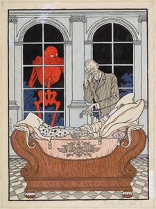 The Dying Reichstag; Simplicissimus XV/49, 1911 by Thomas Theodor Heine