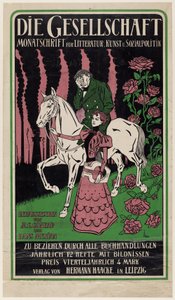 Advertisement Poster for the Magazine Die Gesellschaft