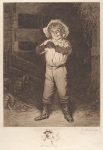 His First Pipe by Thomas Waterman Wood