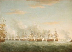 The Battle of the Nile by Thomas Whitcombe
