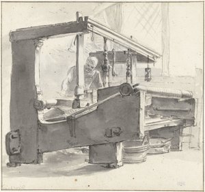 A Weaver at Work by Thomas Wijck