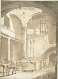 Italian Courtyard with a Well