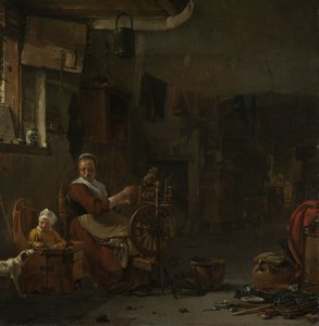 Peasant Woman Spinning