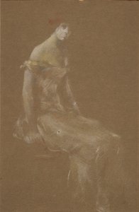 Portrait of a Lady in Pink #3 by Thomas Wilmer Dewing