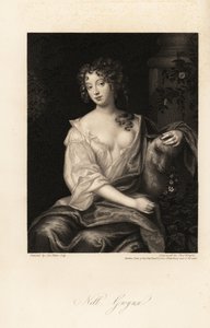 Nell Gwyn, Restoration actress, lover of the Earl of Rochester, long-time mistress of King Charles II of England by Thomas Wright