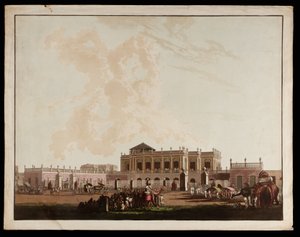 Old Government House from the Views of Calcutta by Thomas und William Daniell