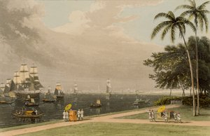 View of Calcutta from the Garden Reach, 1810 by Thomas und William Daniell