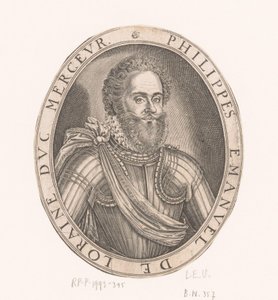 Portrait of Philippe-Emmanuel de Lorraine, Duke of Mercoeur by Thomas de Leu