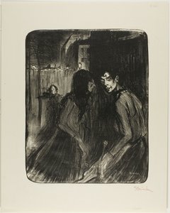 Arguing Prostitutes by Théophile Alexandre Pierre Steinlen
