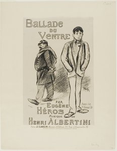 Ballade of the Belly by Théophile Alexandre Pierre Steinlen