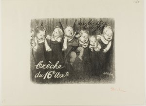 For the Benefit of the 16th Arrondissement Nursery by Théophile Alexandre Pierre Steinlen