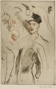 Plate of Sketches, no. 2 by Théophile Alexandre Pierre Steinlen