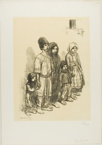 Serbian Children by Théophile Alexandre Pierre Steinlen