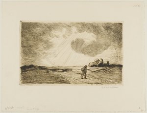 Stormy Weather by Théophile Alexandre Pierre Steinlen