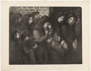 The Widows of Courrières by Théophile Alexandre Pierre Steinlen