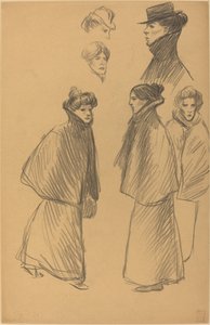 Figure Studies by Théophile Alexandre Steinlen