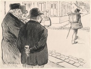 He Acts Like a Painter by Théophile Alexandre Steinlen