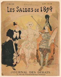 Le Salon de 1894, Cover Journal des Débats by Théophile Alexandre Steinlen