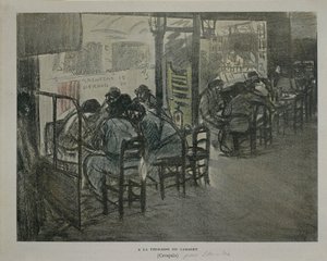 Paris on Terrace of Cafe