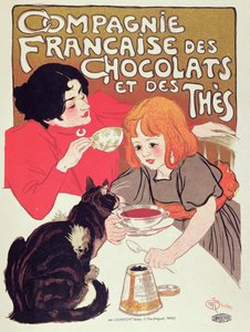 Poster Advertising the Compagnie Francaise des Chocolats et des Thes