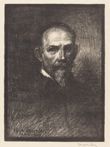 Self-Portrait (Steinlen de face, tete droite) by Théophile Alexandre Steinlen