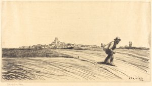 Tramp with Bundle by Théophile Alexandre Steinlen