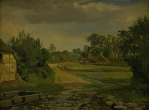 Road through a Danish Village