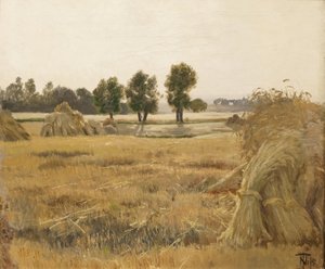 Field with Sheaves of Corn by Thorvald Niss
