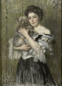 Maria Catharina Josephine Jordan (1866-1948). Wife of the Painter George Hendrik Breitner by Thérèse Schwartze