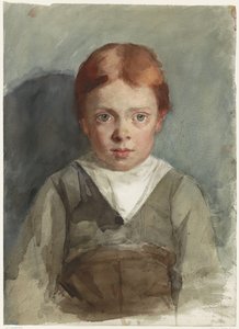 Portrait of a Red-Haired Boy, Front View by Thérèse Schwartze