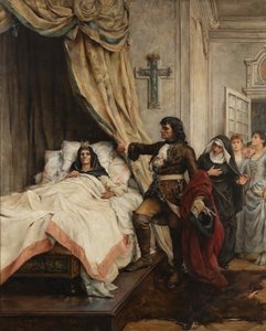 Peter the Great Visiting Madame de Maintenon in 1717, End of 19th Century by Thérèse de Champ Renaud