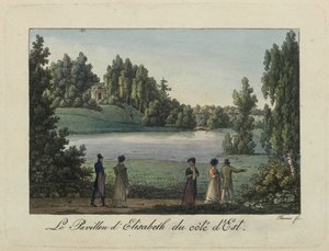 The Elizabeth Pavilion in Pavlovsk Park by Thurner