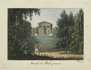The Temple of Paul I or the Mausoleum of Paul I in the Park of Pavlovsk by Thurner