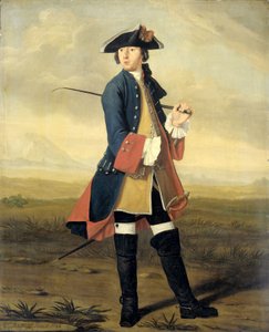 Portrait of Ludolf Backhuysen II, Painter, in the Uniform of the Dragoons