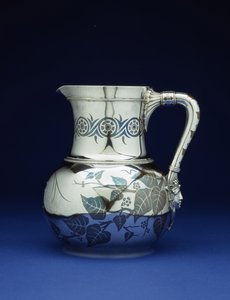 A mixed metal pitcher by Tiffany & Co, New York, c.1877 by Tiffany and Company