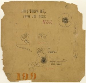 Ham and Pearling Design for Coffee Pot No. 6652 by Tiffany and Company
