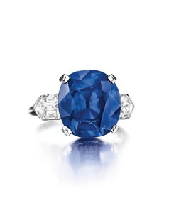 Ring (Sapphire, Diamonds & Platinum)