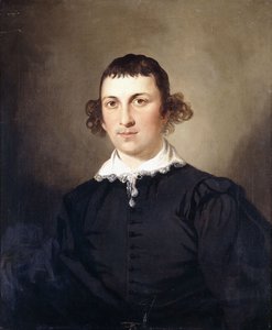 Portrait of a Gentleman, Probably Mr. Lyte, in Black Van Dyke Costume by Tilly Kettle