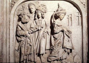 Tomb of Henri II and His Wife Kunigunde (detail) by Tilman Riemenschneider