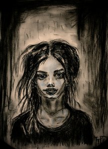 Dark Gaze Portrait by Tim Hoinkis