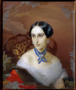 Portrait of Natalia Pushkina Lanskaya by Timofei Andreyevich Neff
