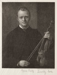 Old Italian Masters: Portrait of Timothy Cole Man with Violin, 1892