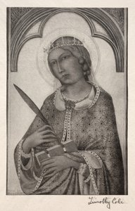 Old Italian Masters: St. Catherine of Alexandria, 1888-1892 by Timothy Cole