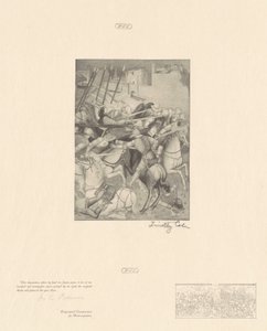 Battle of Saint Ephesius by Timothy Cole after Spinello Aretino