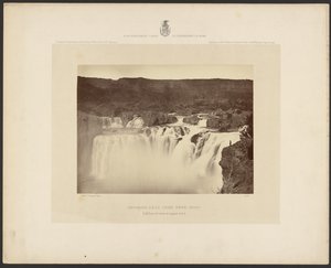 Shoshone Falls, Snake River, Idaho, Full Lateral View on Upper Level by Timothy H. OSullivan