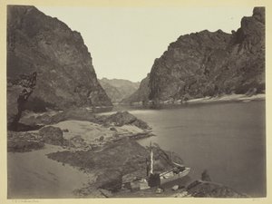 Black Canyon, Colorado River, Looking Above from Camp 7 by Timothy O