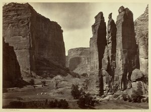 Cañon de Chelle, Walls of the Grand Canyon, about 1200 feet in height by Timothy O