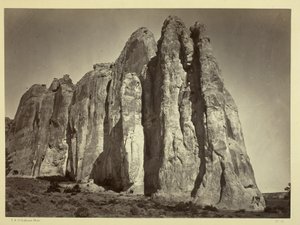The South Side of Inscription Rock, 1873 by Timothy OSullivan