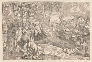 Saint Francis Receiving the Stigmata by Titiaan